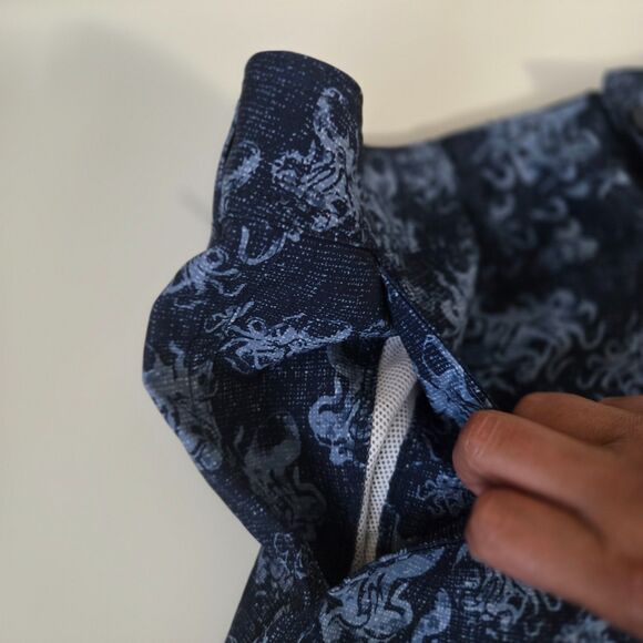 Sperry Water Shorts Size 30 – Octopus Print Swim Trunks – Navy Blue NWT - Picture 6 of 16